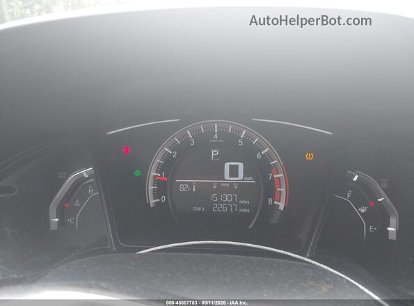 2HGFC2F5XHH558155 2017 HONDA CIVIC Black უკანა სავარძლების ხედი