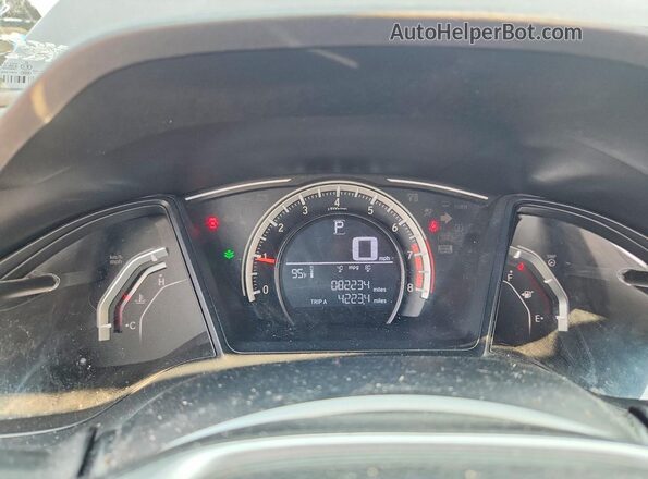 2HGFC2F5XHH562965 2017 HONDA CIVIC Black Vista del cuadro de instrumentos