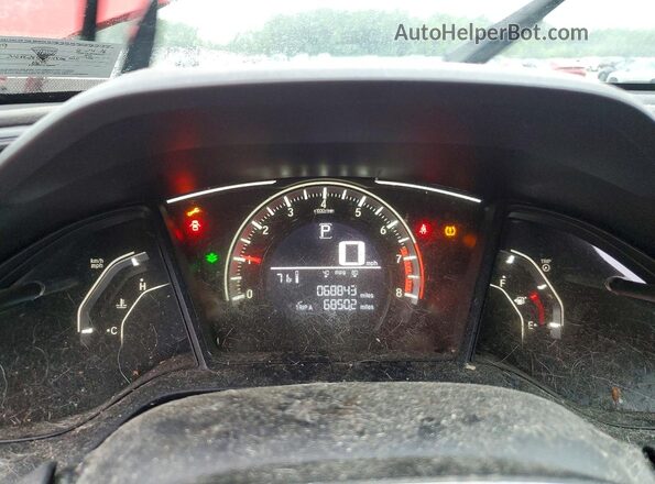 2HGFC2F5XHH566790 2017 HONDA CIVIC Красный Вид задних сидений