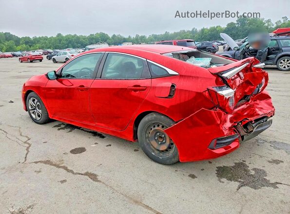 2HGFC2F5XHH566790 2017 HONDA CIVIC Красный Задняя правая четверть