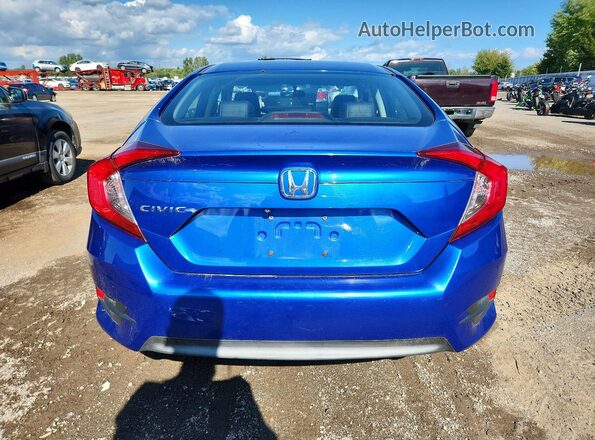 2HGFC2F5XJH012235 2018 HONDA CIVIC Blue Widok z tyłu