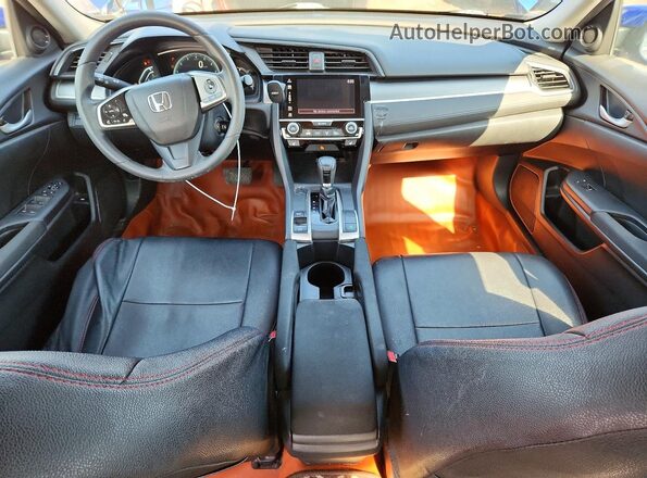 2HGFC2F5XJH012235 2018 HONDA CIVIC Blue Widok deski rozdzielczej