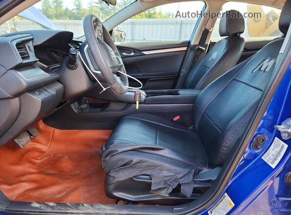 2HGFC2F5XJH012235 2018 HONDA CIVIC Blue Widok wnętrza z przodu