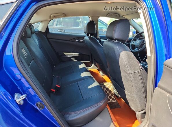2HGFC2F5XJH012235 2018 HONDA CIVIC Blue Widok tylnych siedzeń