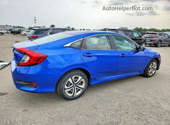 2HGFC2F5XJH575883 2018 HONDA CIVIC Blue Հետևի աջ