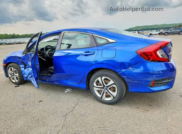 2HGFC2F5XJH575883 2018 HONDA CIVIC Blue Հետևի ձախ