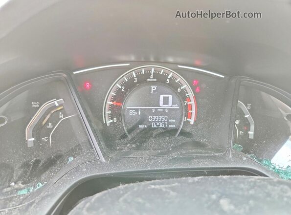 2HGFC2F5XJH575883 2018 HONDA CIVIC Blue Սարքավորումների վահանակի տեսք