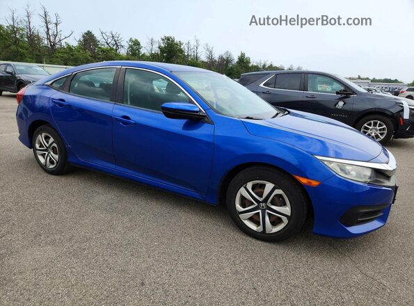2HGFC2F5XJH575883 2018 HONDA CIVIC Blue Առջևի աջ