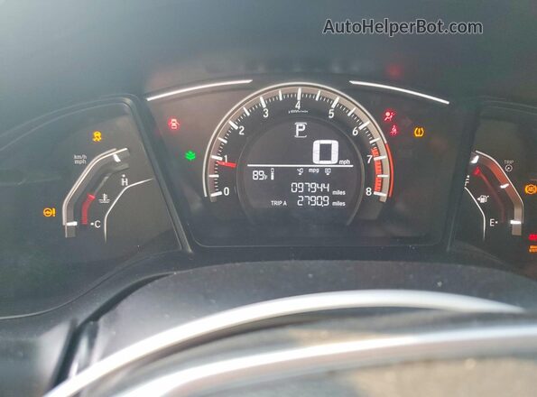 2HGFC2F5XJH597110 2018 HONDA CIVIC Gray Սարքավորումների վահանակի տեսք
