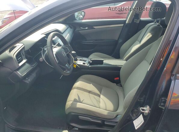 2HGFC2F5XJH606419 2018 HONDA CIVIC Charcoal Front interior view