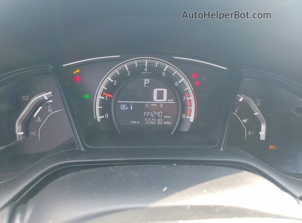 2HGFC2F5XJH606419 2018 HONDA CIVIC Charcoal Instrument cluster view