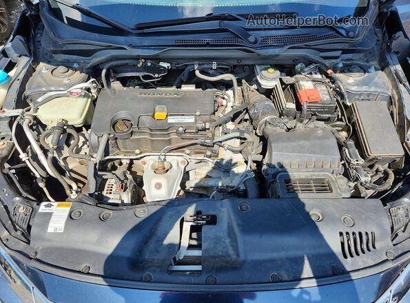 2HGFC2F5XJH606419 2018 HONDA CIVIC Charcoal Rear interior view