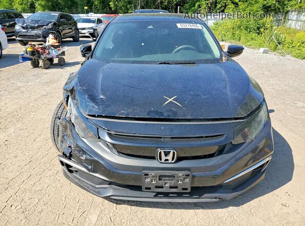 2HGFC2F5XKH007716 2019 HONDA CIVIC Black Դիմացի տեսք