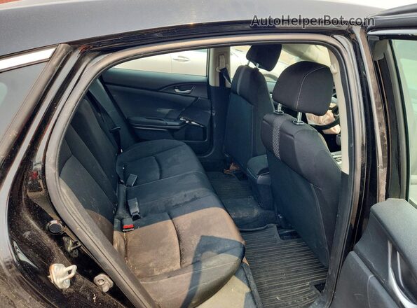 2HGFC2F5XLH024047 2020 HONDA CIVIC Black Vista de los asientos traseros