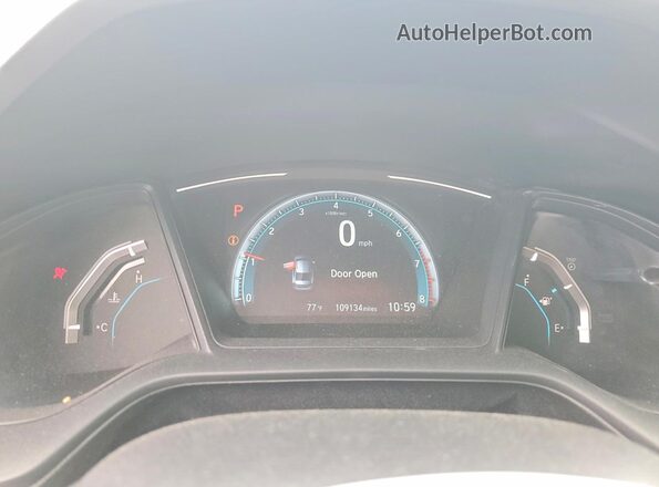 2HGFC2F60HH527084 2017 HONDA CIVIC White Vista del cuadro de instrumentos