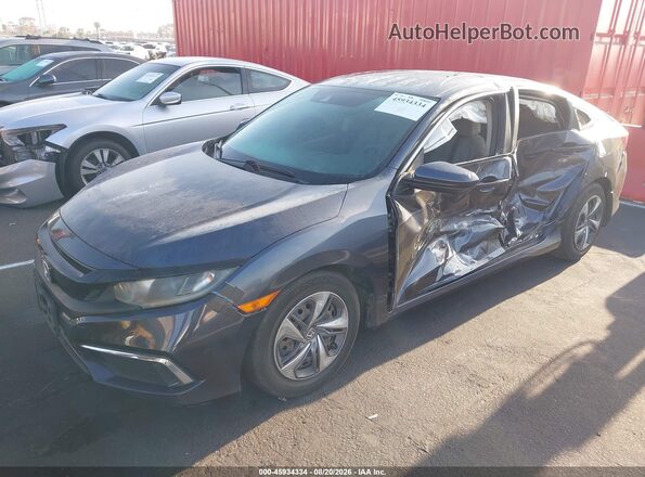 2HGFC2F60KH550100 2019 HONDA CIVIC Gray Front left