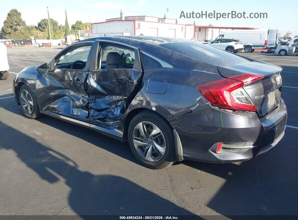 2HGFC2F60KH550100 2019 HONDA CIVIC Gray Rear left