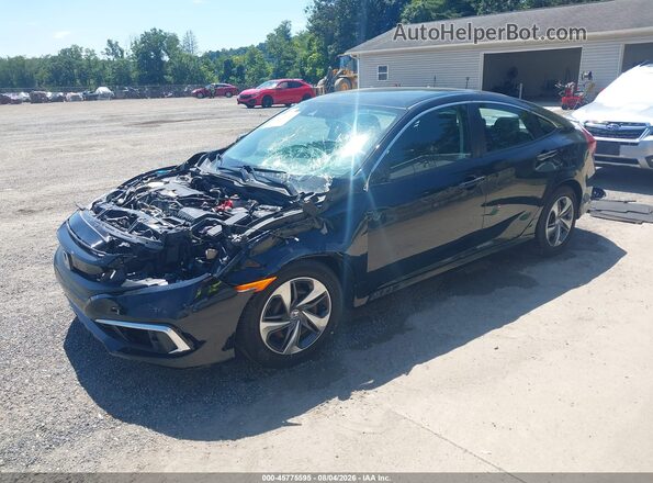 2HGFC2F60KH574414 2019 HONDA CIVIC Black Vista tres cuartos delantera izquierda