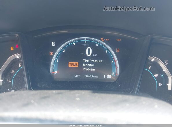 2HGFC2F60KH574414 2019 HONDA CIVIC Black Vista de los asientos traseros