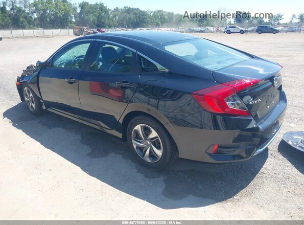2HGFC2F60KH574414 2019 HONDA CIVIC Black Trasero izquierdo