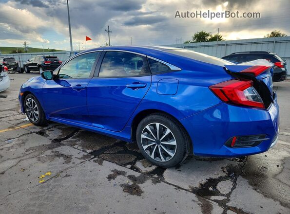 2HGFC2F60KH574672 2019 HONDA CIVIC Blue Հետևի ձախ