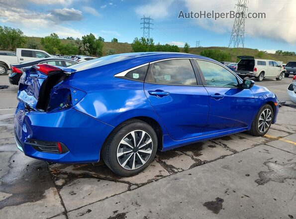 2HGFC2F60KH574672 2019 HONDA CIVIC Blue Հետևի աջ
