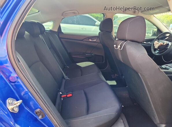 2HGFC2F60LH522573 2020 HONDA CIVIC Blue უკანა სავარძლების ხედი
