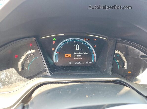 2HGFC2F60LH522573 2020 HONDA CIVIC Blue ხელსაწყოთა პანელის ხედი