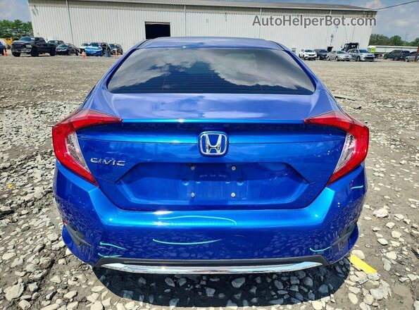 2HGFC2F60LH522573 2020 HONDA CIVIC Blue უკანა ხედი