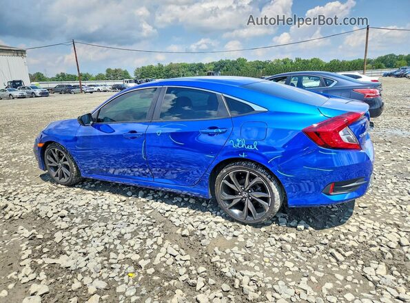 2HGFC2F60LH522573 2020 HONDA CIVIC Blue უკანა მარცხენა