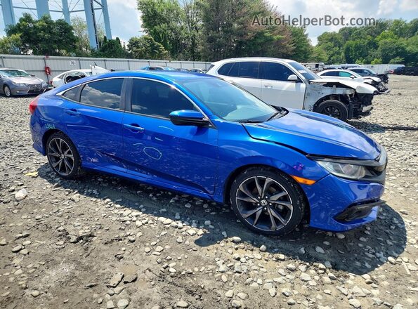 2HGFC2F60LH522573 2020 HONDA CIVIC Blue წინა მარჯვენა