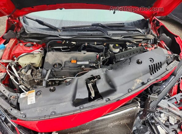 2HGFC2F60LH526381 2020 HONDA CIVIC Red Vista interior trasera
