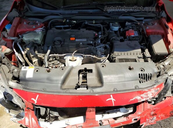 2HGFC2F60LH541026 2020 HONDA CIVIC Red Widok wnętrza z tyłu