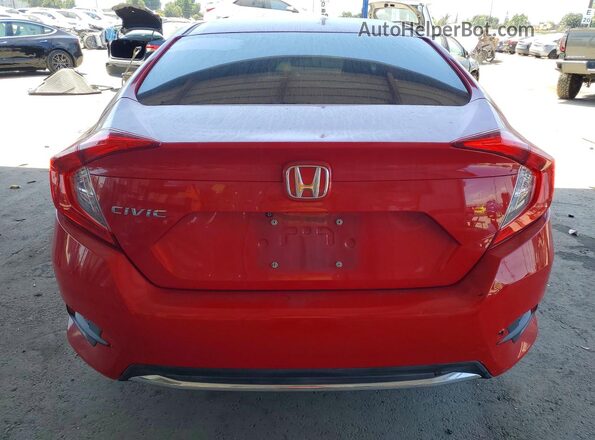 2HGFC2F60LH541026 2020 HONDA CIVIC Red Widok z tyłu