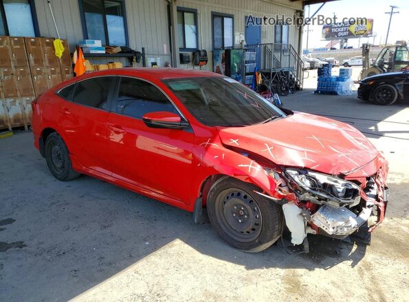 2HGFC2F60LH541026 2020 HONDA CIVIC Red Przód prawy
