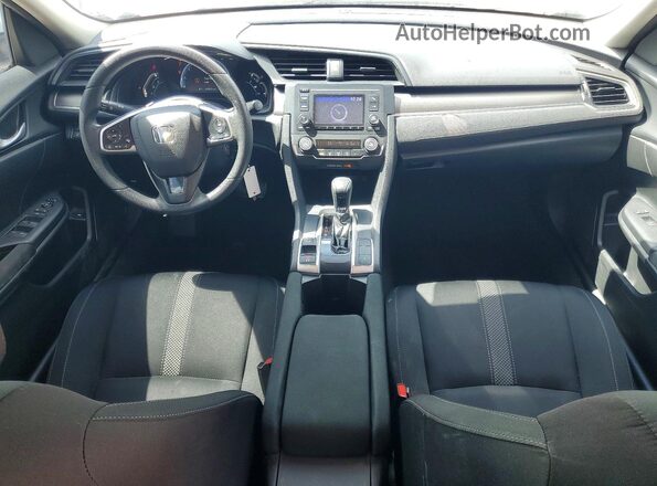 2HGFC2F60LH574124 2020 HONDA CIVIC Белый Вид панели приборов