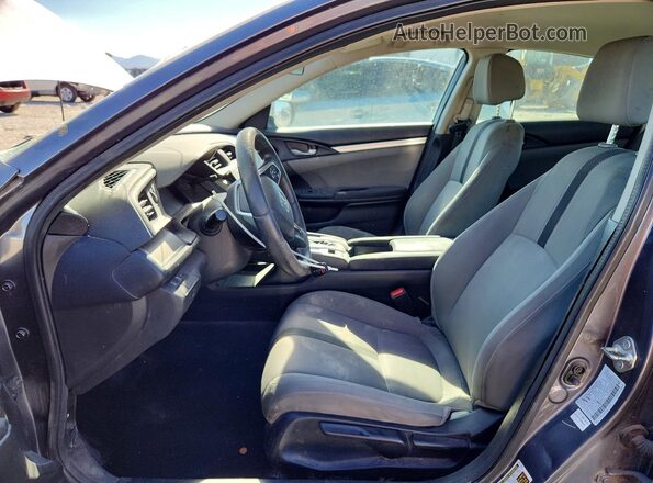 2HGFC2F60LH575323 2020 HONDA CIVIC Gray Front interior view