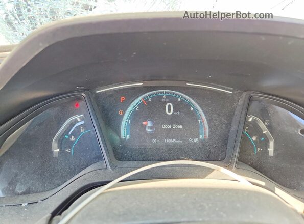 2HGFC2F60LH575323 2020 HONDA CIVIC Gray Instrument cluster view