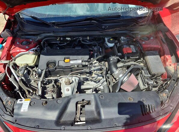2HGFC2F60LH576293 2020 HONDA CIVIC Красный Вид задней части салона