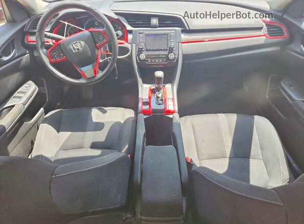 2HGFC2F60LH576293 2020 HONDA CIVIC Красный Вид панели приборов