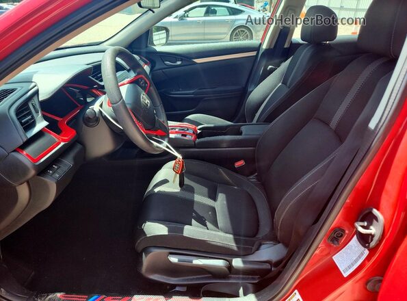 2HGFC2F60LH576293 2020 HONDA CIVIC Красный Вид салона спереди