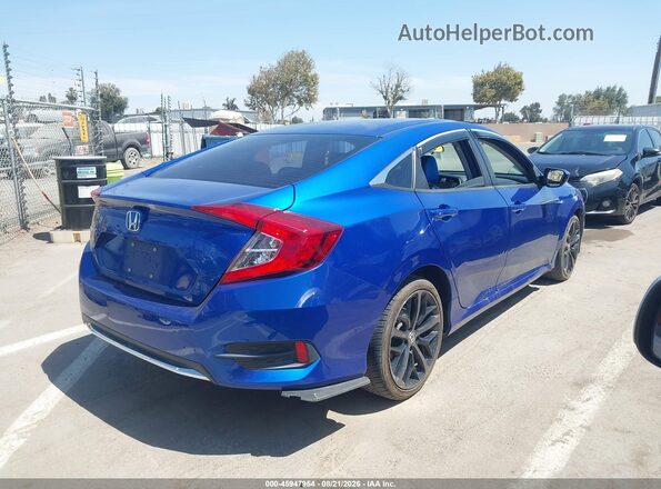 2HGFC2F60MH504771 2021 HONDA CIVIC Blue უკანა მარჯვენა