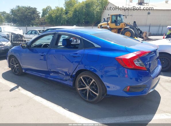 2HGFC2F60MH504771 2021 HONDA CIVIC Blue უკანა მარცხენა