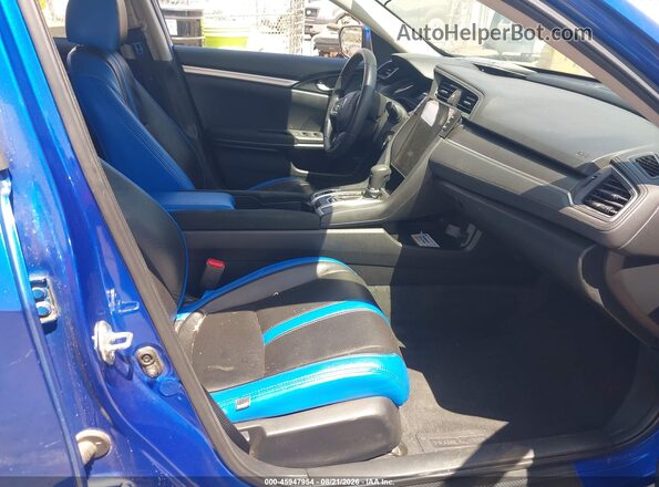 2HGFC2F60MH504771 2021 HONDA CIVIC Blue წინა სალონის ხედი
