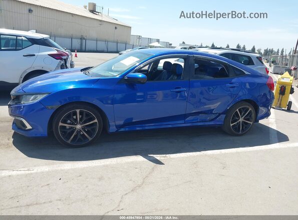 2HGFC2F60MH504771 2021 HONDA CIVIC Blue წინა ხედი