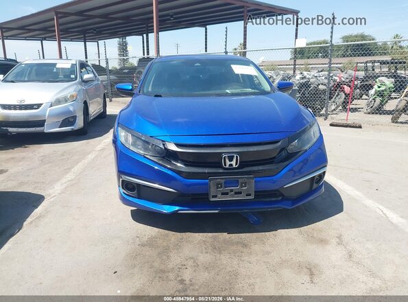 2HGFC2F60MH504771 2021 HONDA CIVIC Blue ხელსაწყოთა პანელის ხედი