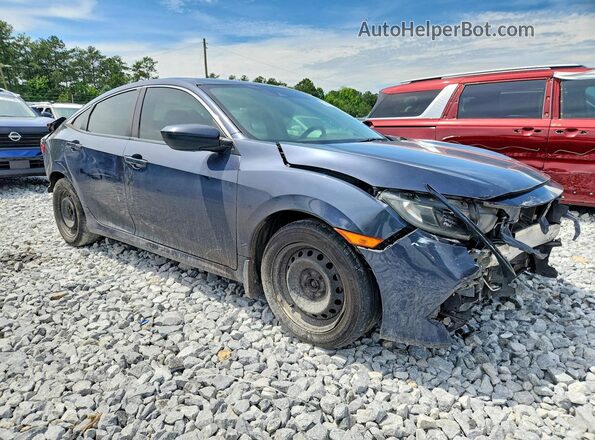 2HGFC2F60MH520713 2021 HONDA CIVIC Синий Передняя правая четверть
