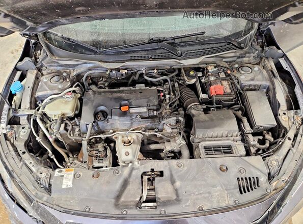 2HGFC2F60MH555820 2021 HONDA CIVIC Gray Вид задньої частини салону