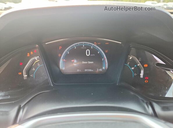 2HGFC2F61JH029515 2018 HONDA CIVIC White Սարքավորումների վահանակի տեսք