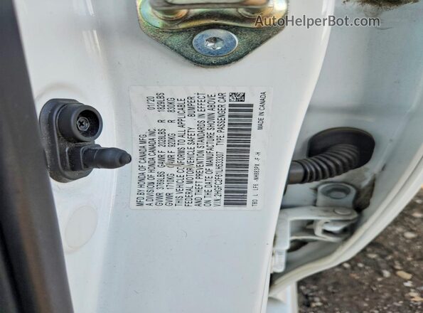 2HGFC2F61JH533307 2020 HONDA CIVIC White Vista de la etiqueta del VIN